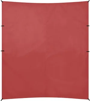 Brown Red Foldable Beach Canopy UPF50 Water-Resistant Large Sun Shelter with Sturdy Poles, Sandbags and Shovel for Backyard and Camping