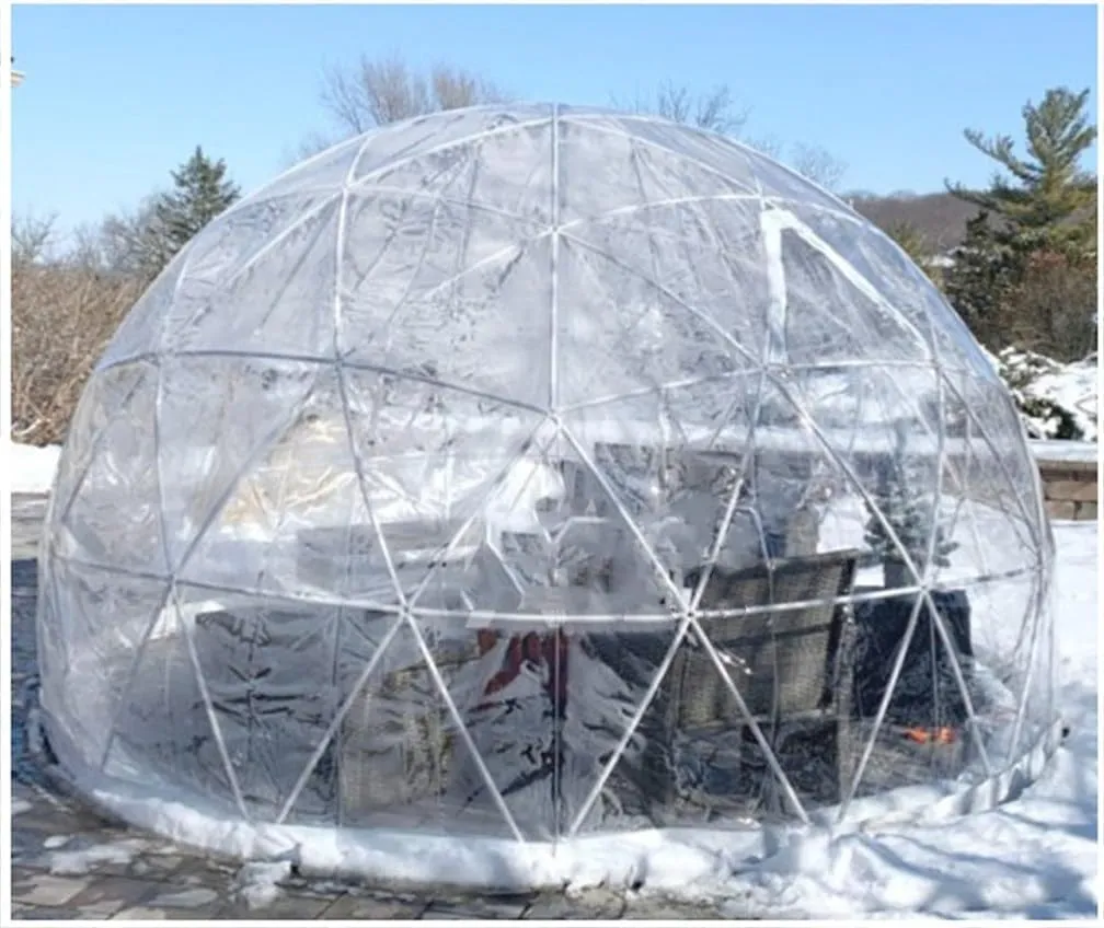 Bubble Tent Dome House Outdoor, Dome House Camping Tent, PVC Dome Tents, Weatherproof Greenhouse Garden Bubble Tent for Outdoor Dining Backyard Camping Stargazing,2.9M