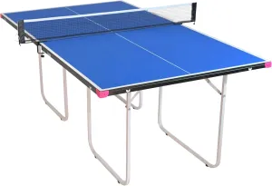 Butterfly Junior Ping Pong Table - 3/4 Size Table Tennis Table - Space Saver Game Table for Game Room - Regulation Height Ping Pong Table - Sturdy Frame - Ships Assembled with Net