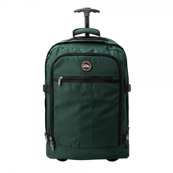 Cabin Max Lyon 22x16x8" (55x40x20cm) Cabin Trolley Backpack (Hunter Green)