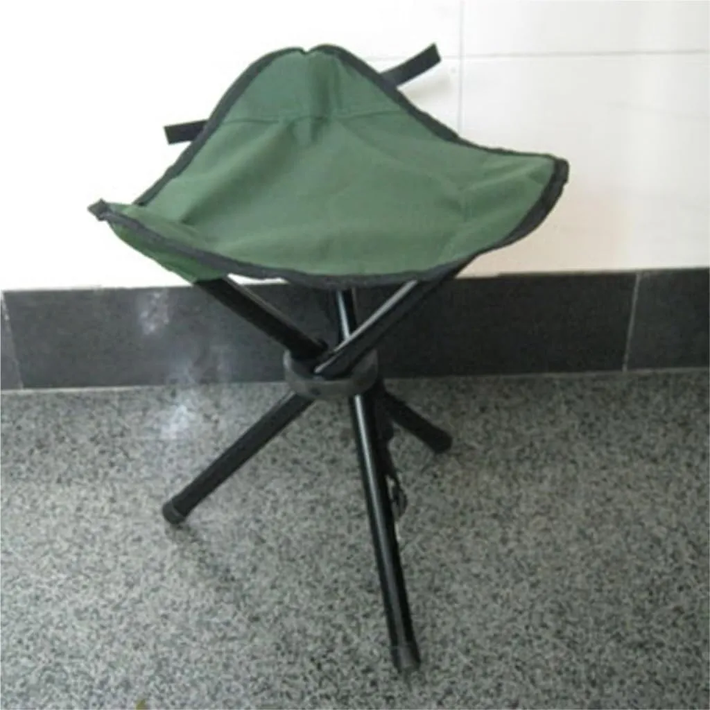 Camp Stool Outdoor Portable Stool Fishing Stool Camping Folding Chair Small Bench Mazar Camping Dormitory Small Stool Camping Stool(Green)