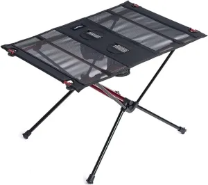 Camp Table Ultralight Collapsible Aluminum Roll Up Folding Picnic Table, Portable Outdoor Camping Table with Storage Bag