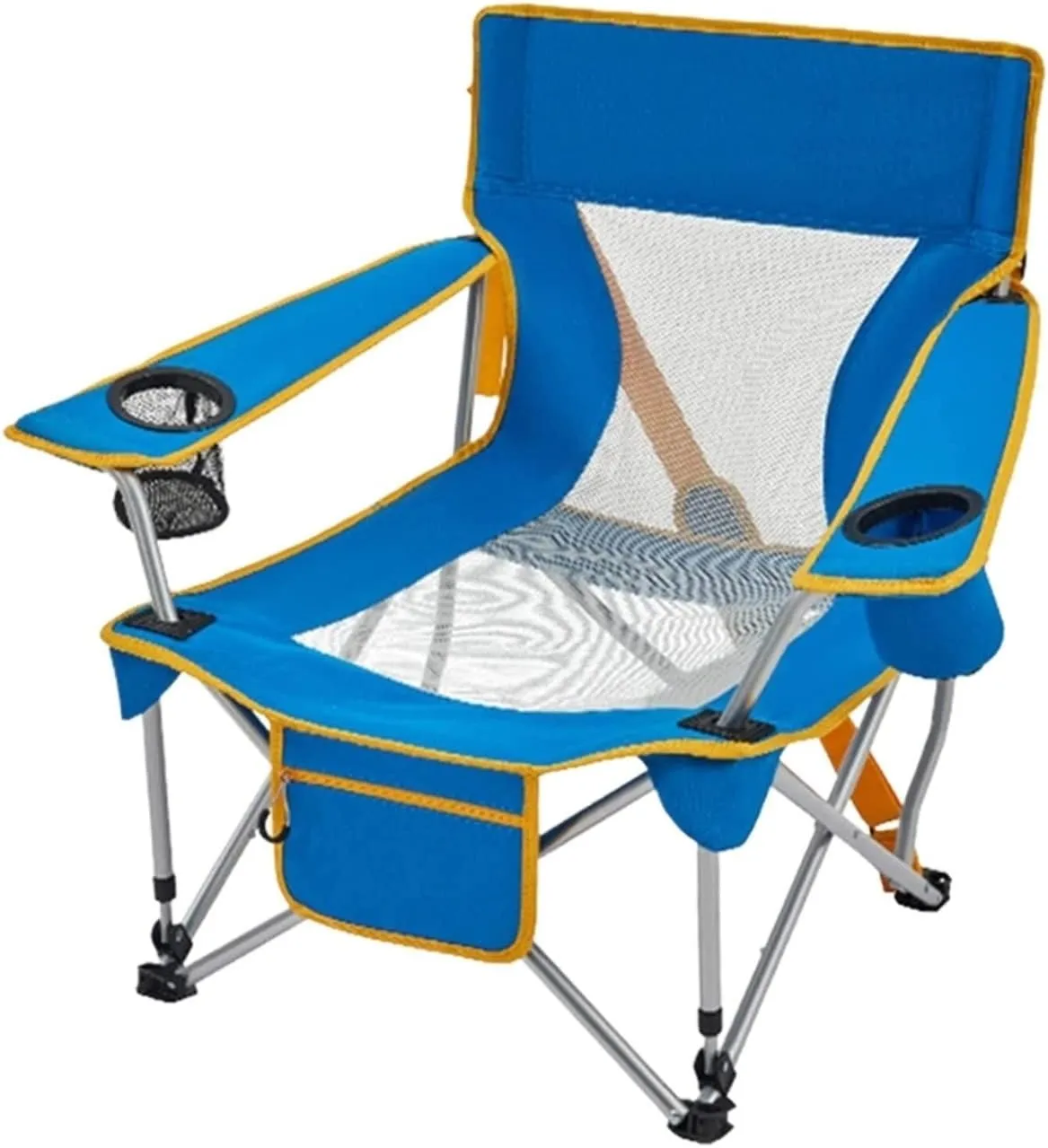 Camping Chair Camp Chair Outdoor Armchair Beach Deck Chairs Portable Leisure Seat Stool with Breathable Mesh, Comes with Storage Bag s Outdoor Fishing Chair