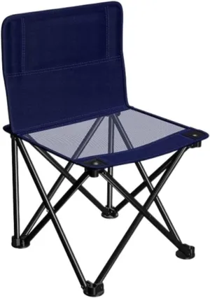 Camping Chair Folding Chair Portable Chair Outdoor Folding Backrest Chair Portable Fishing Chair with Side Pocket Lightweight Leisure Chairs Padded Deck Chair Camping Chairs for Adults