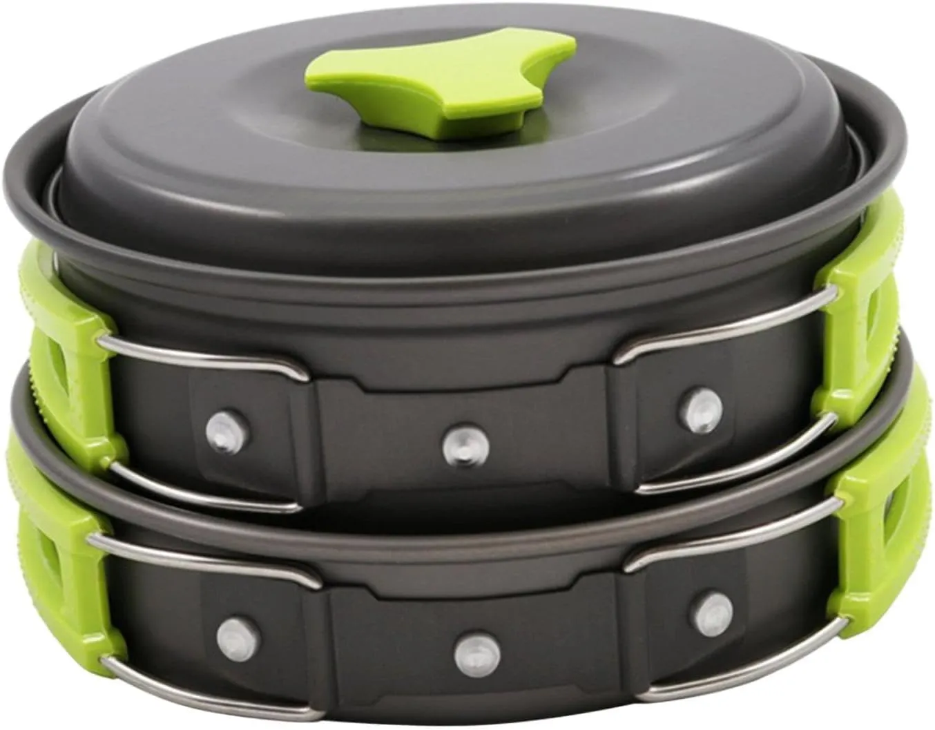 Camping Cookware Camping Cooking Set Outdoor Cook Gear Lightweight Aluminum Alloy with Storage Bag Pot Pan for Dinner Fishing