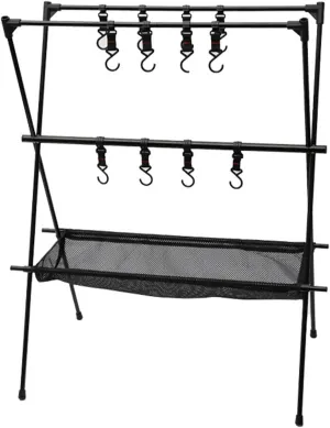 Camping Cookware Hanging Rack,Camping Tools Hanging Organizer,Multilayer Camping Cookware Hanging Rack Stand for Outdoor BBQ Picnic Cookware Party,Space Saving