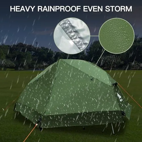 Camping Cot Tent-Waterproof 1-Person Off-Ground Combo Cot Bed for Adults