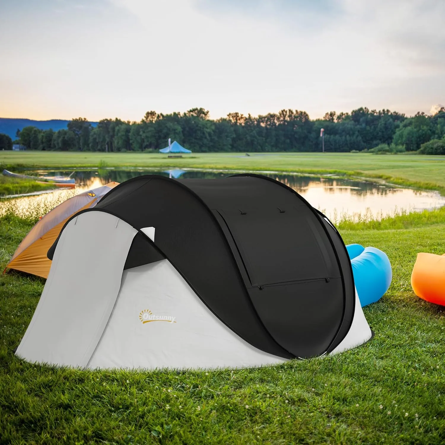 Camping Dome Tent is Suitable for 2/3/4/5 People, Waterproof, Spacious, Portable Backpack Tent, Suitable for Outdoor Camping/Hiking and Outdoor, Portable Tent