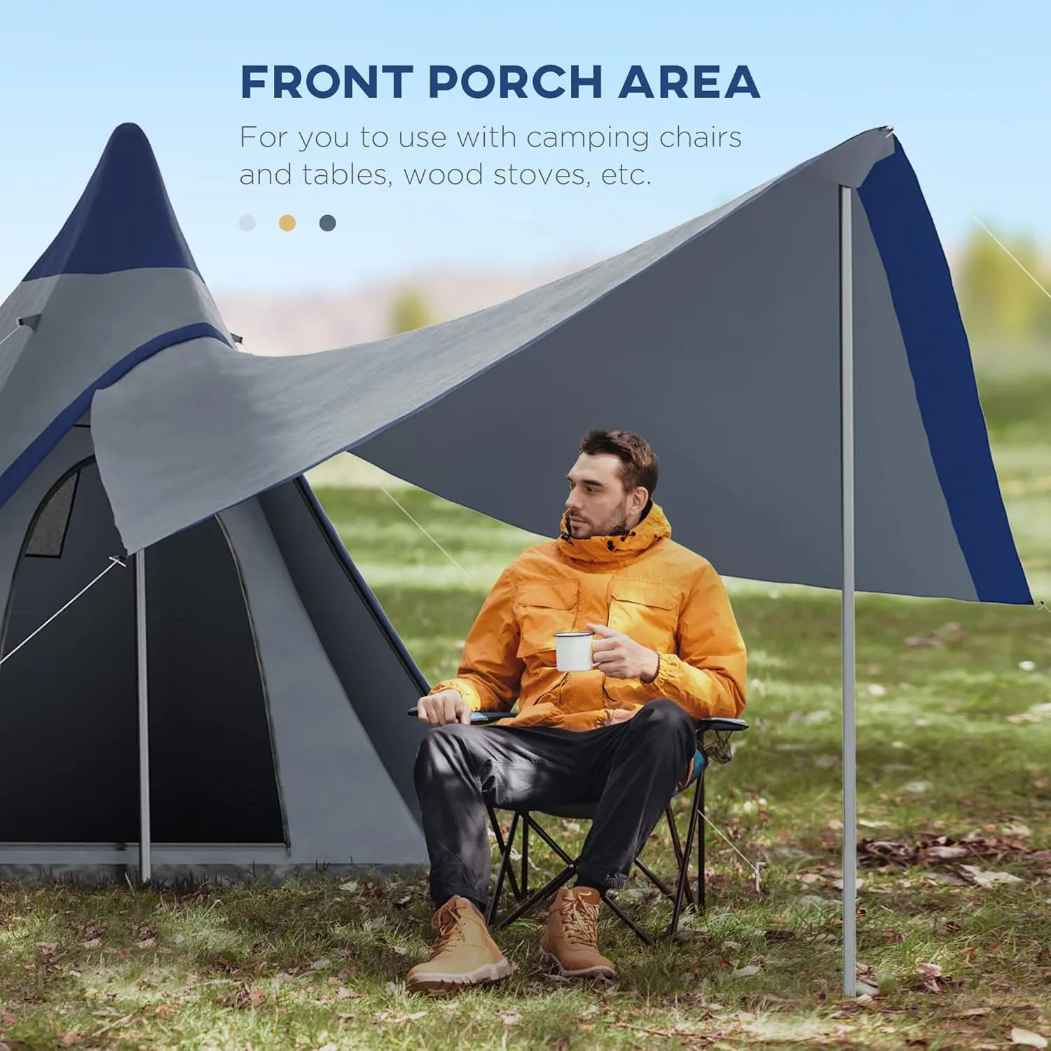 Camping Dome Tent is Suitable for 2/3/4/5 People, Waterproof, Spacious, Portable Backpack Tent, Suitable for Outdoor Camping/Hiking and Outdoor, Portable Tent