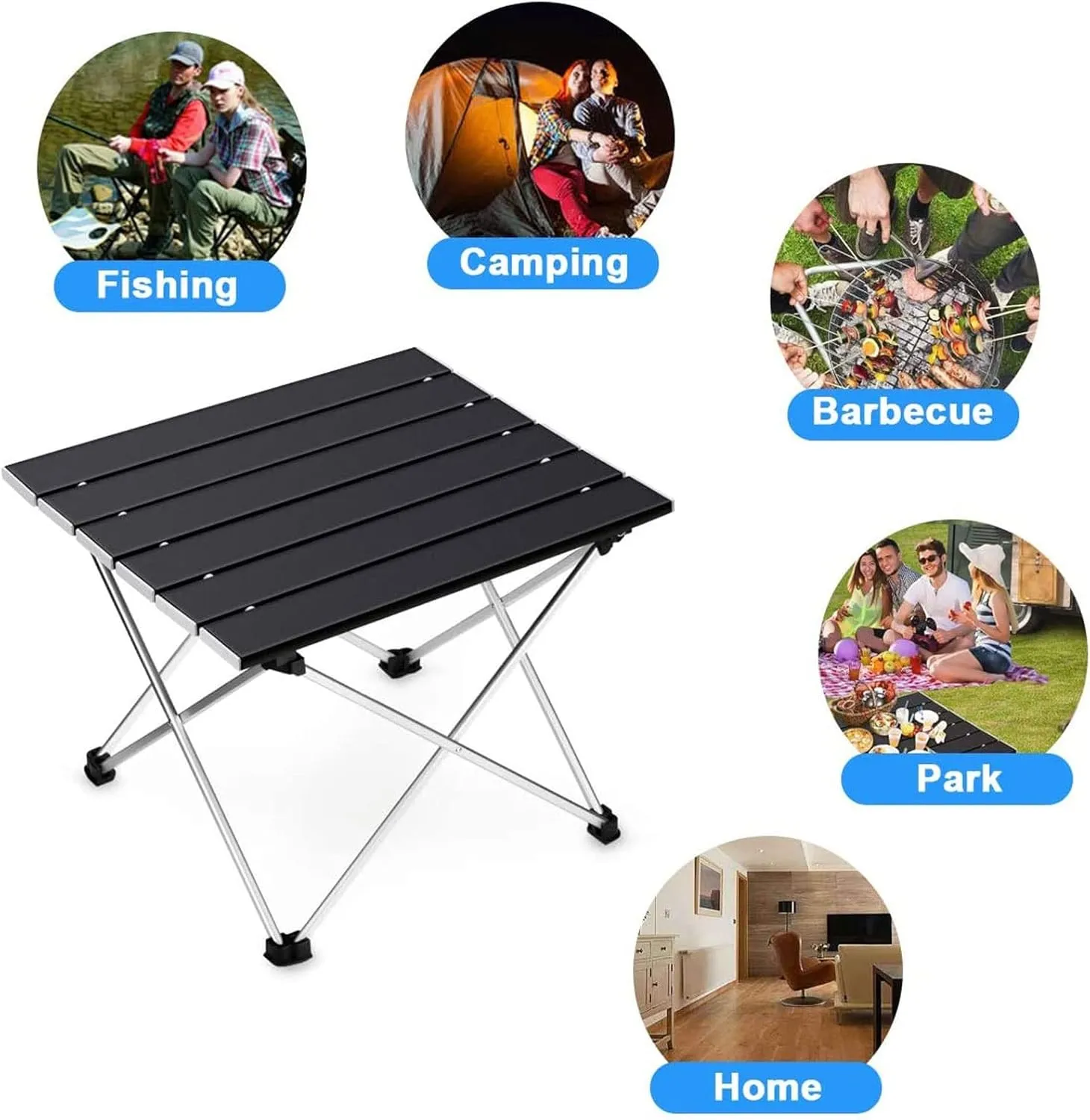 Camping Foldable Table,Ultralight Portable Folding Camping Table Foldable Outdoor Dinner Desk High Strength Aluminum Alloy for Garden Party Picnic BBQ