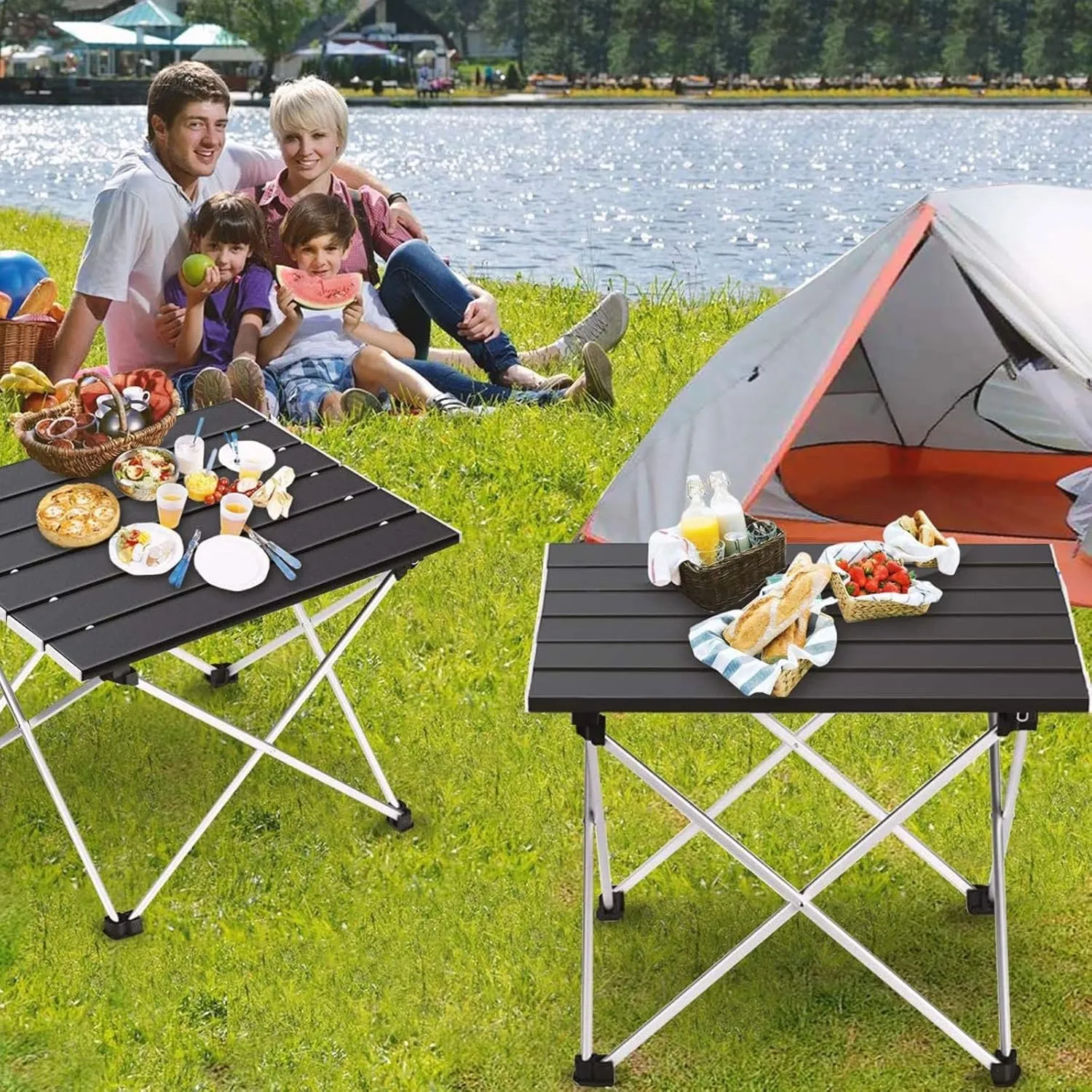 Camping Foldable Table,Ultralight Portable Folding Camping Table Foldable Outdoor Dinner Desk High Strength Aluminum Alloy for Garden Party Picnic BBQ