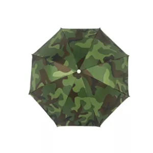 Camping Headwear Head Cap Umbrella Hat Outdoor Rain Foldable 1x Camouflage