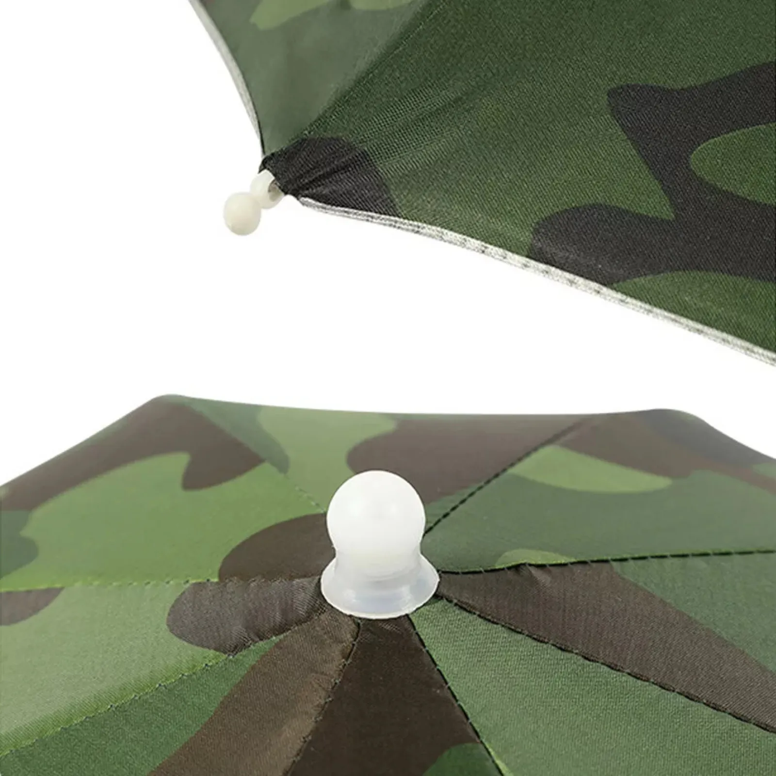 Camping Headwear Head Cap Umbrella Hat Outdoor Rain Foldable 1x Camouflage