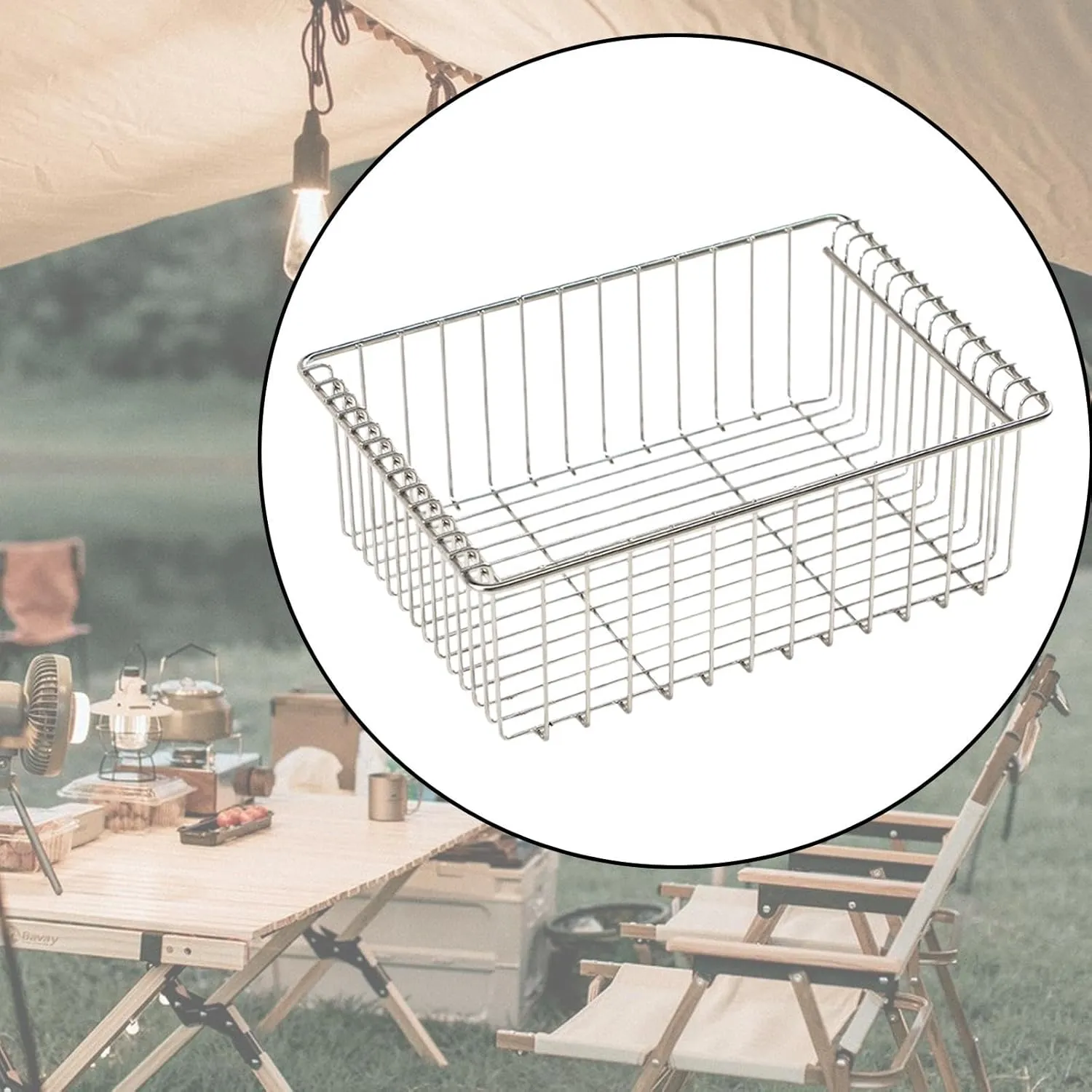 Camping Igt Table Accessories Camping Table Accessories Kitchen Picnic Camping Lightweight Combination Table Accessories, deep Drain Basket