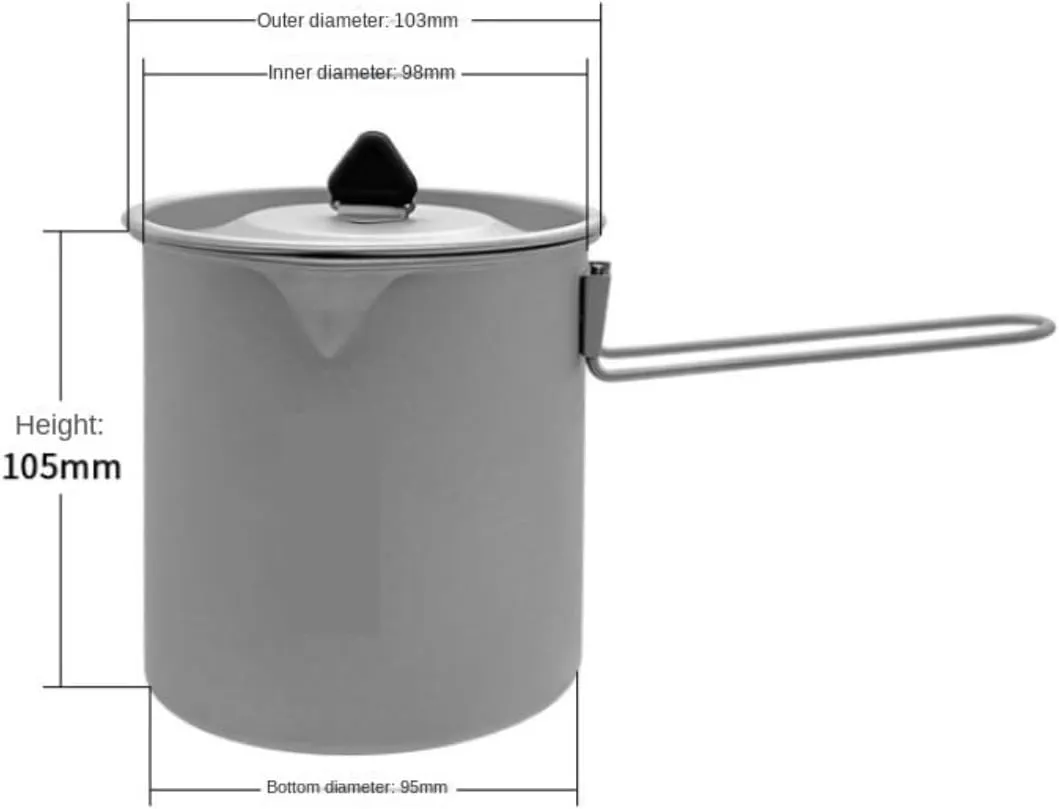 Camping Kitchen Utensil Detachable Handle Hawkbill Cup Outdoor Camping Picnic Mug Portable Cooker for Outdoor Cooking