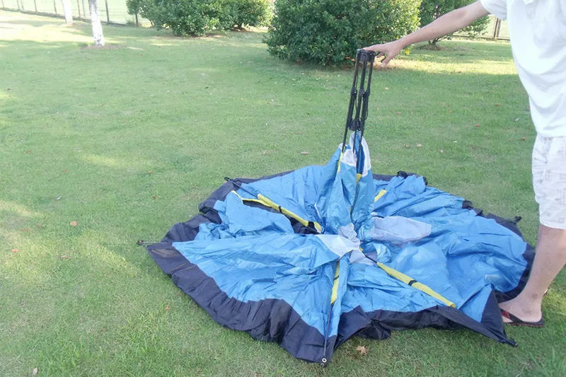 Camping Large Layer Singe Encrypted Tent Free shipping Automatic Person 6-8