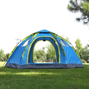 Camping Large Layer Singe Encrypted Tent Free shipping Automatic Person 6-8