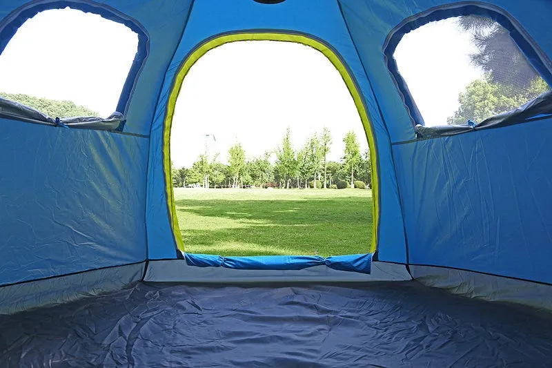 Camping Large Layer Singe Encrypted Tent Free shipping Automatic Person 6-8