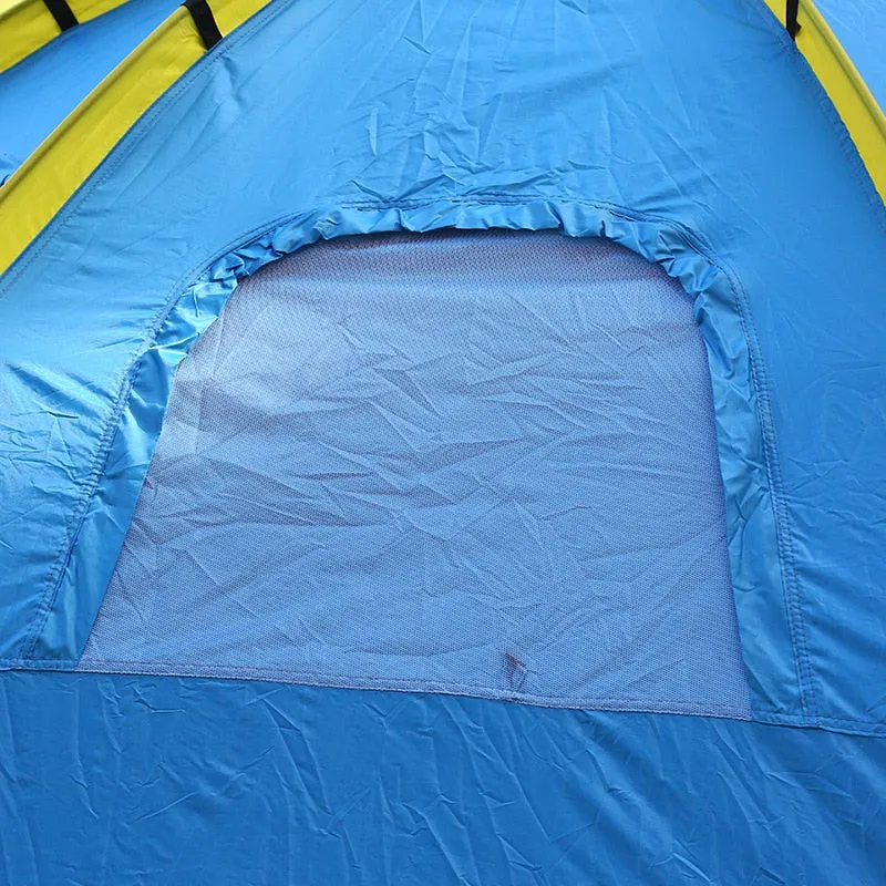 Camping Large Layer Singe Encrypted Tent Free shipping Automatic Person 6-8