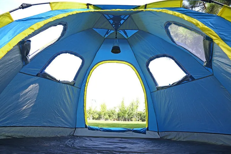 Camping Large Layer Singe Encrypted Tent Free shipping Automatic Person 6-8