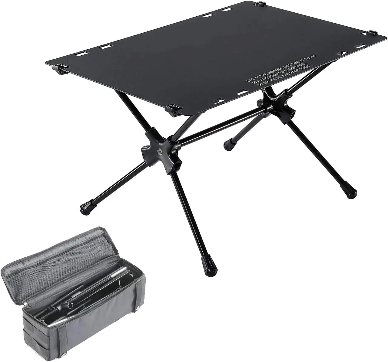 camping moon Tactical Table Hard Top Worktop Plate L 23.2'' x W 15.2'' Black T-510-ZJ-TB