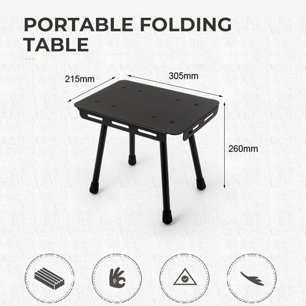 Camping Portable Foldable Table Compact Detachable Teapoy Aluminum Alloy Fishing S Garden Picnic Rest S