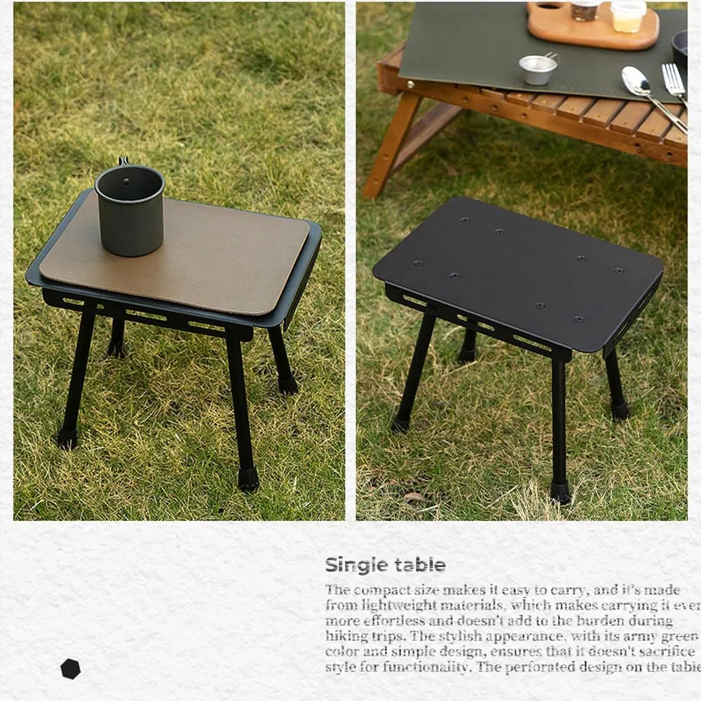 Camping Portable Foldable Table Compact Detachable Teapoy Aluminum Alloy Fishing S Garden Picnic Rest S