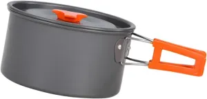 Camping Pot Cookware Practical Easy to Clean Compact Portable with Lid Stockpot for Fishing Beach BBQ Explorers Backpacking