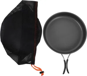 Camping Pot Pan Set Portable Frying Pan Mesh Bag Nonstick Griddle for Outdoor Cooking for Picnic