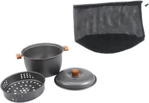 Camping Soup Pot Outdoor Cooking Pot Portable Cookware Tableware Equipment Lightweight Cooking Utensils for Outdoor Fishing