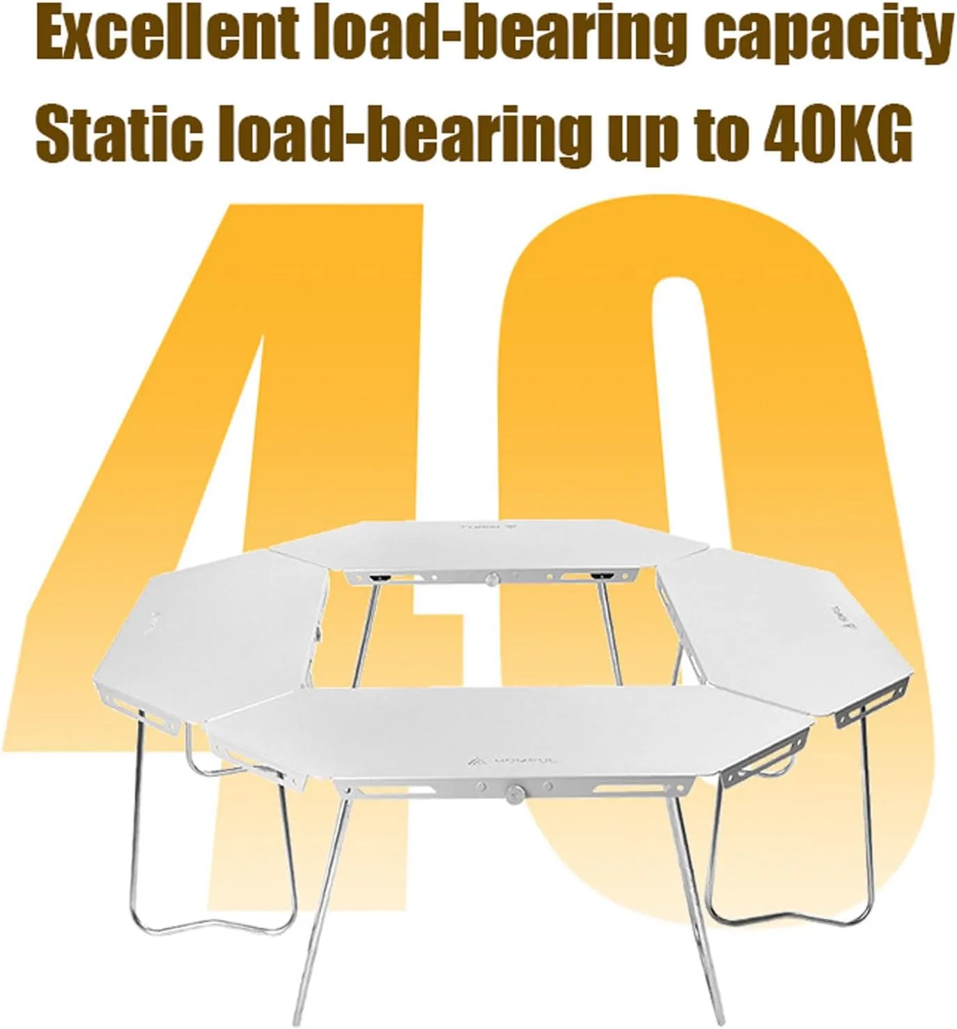 Camping Splicing Table Set with Chairs, Outdoor Camping Folding Table Chair Set Portable Beach Table Foldable Chiars for Camping, Picnic, Travel, RV