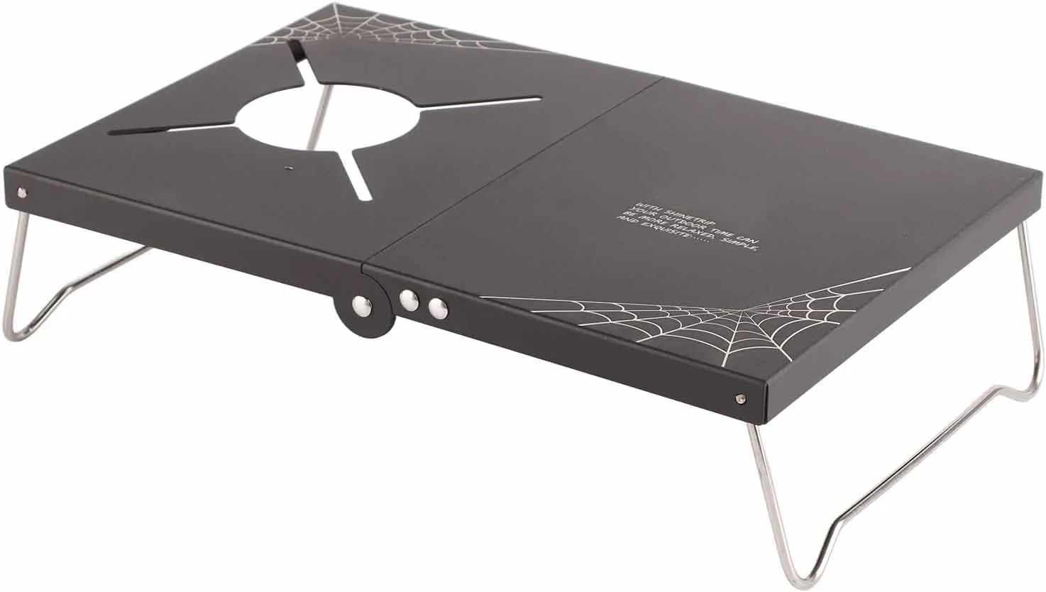 Camping Table Aluminum Alloy Foldable Portable Mini Camping Stove Table with Storage Bag for Outdoor
