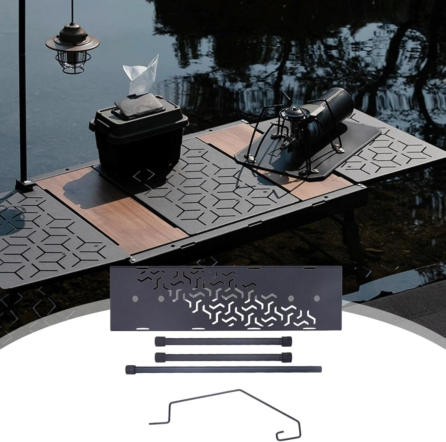 Camping Table Board - Outdoor Aluminum Alloy Table Board | Top Board Bridge | Outdoor Table Unit Plate, Unit Board for Barbecue, Family Gathering, Camping, Picnic