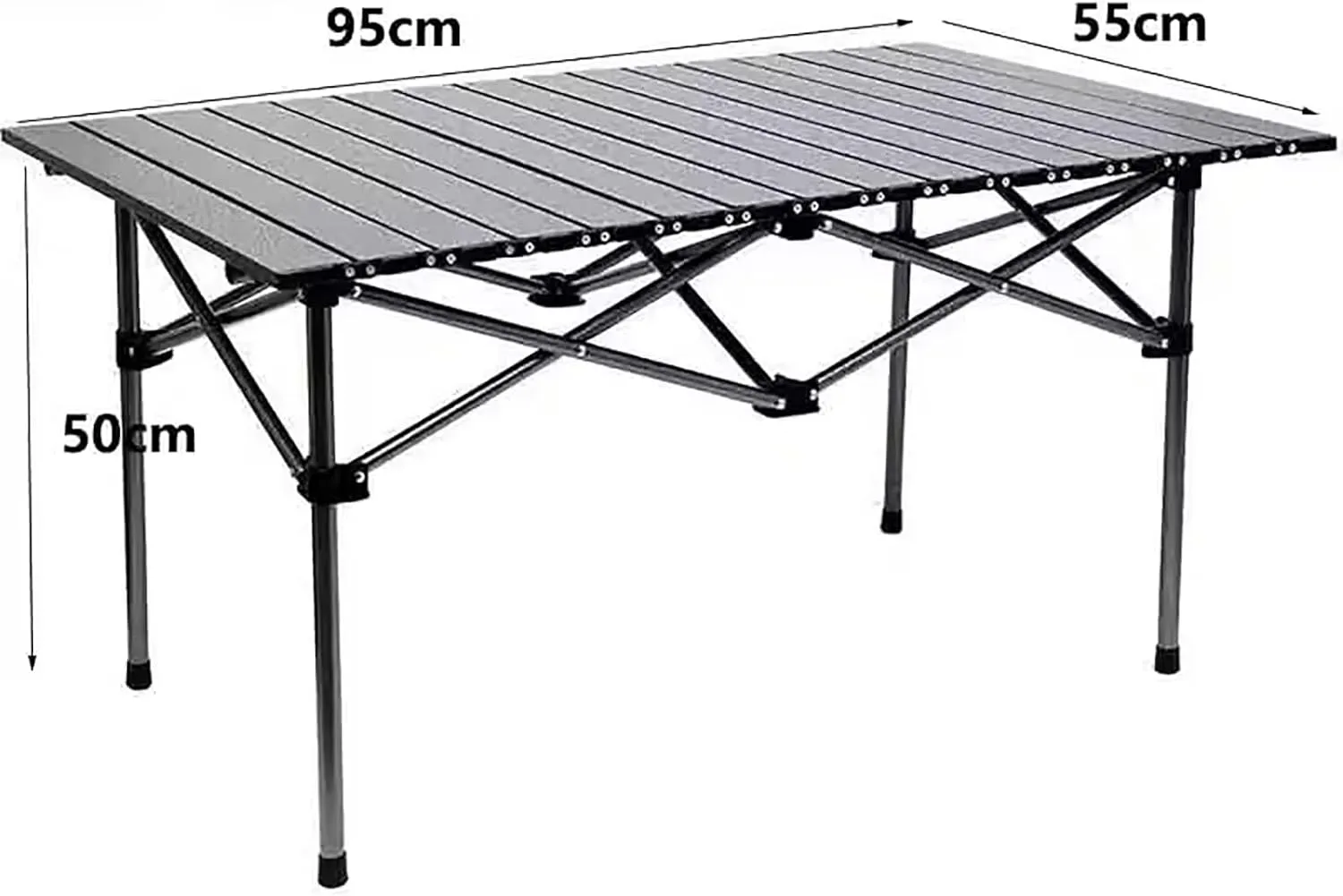Camping Table Folding Portable Camp Aluminum Fold Up Lightweight Roll Up Table with Carry Bag Indoor Outdoor for Camping, Picnic, Backyard, BBQ, Patio,Yellow