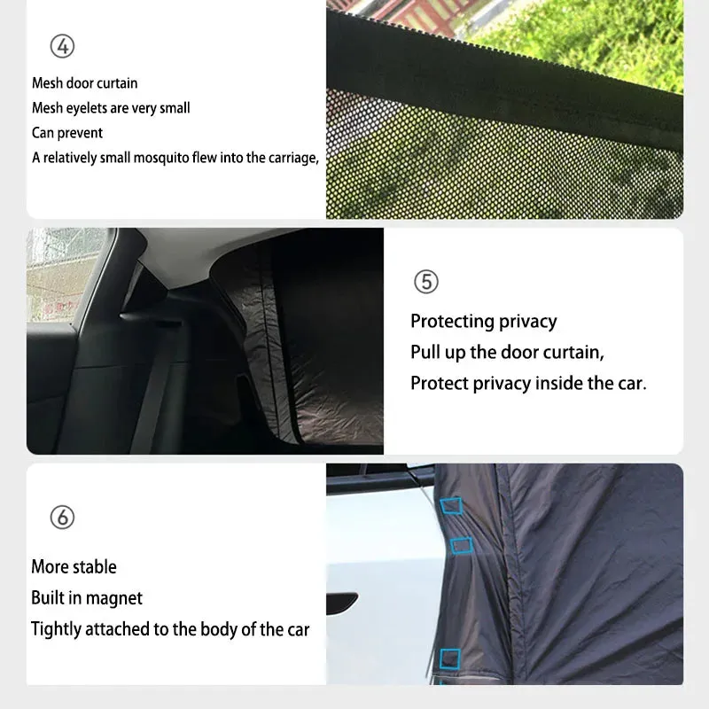 Camping Tent for Tesla Model Y - Tailgate Shade Awning Tent