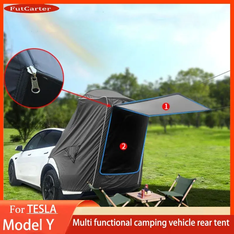 Camping Tent for Tesla Model Y - Tailgate Shade Awning Tent
