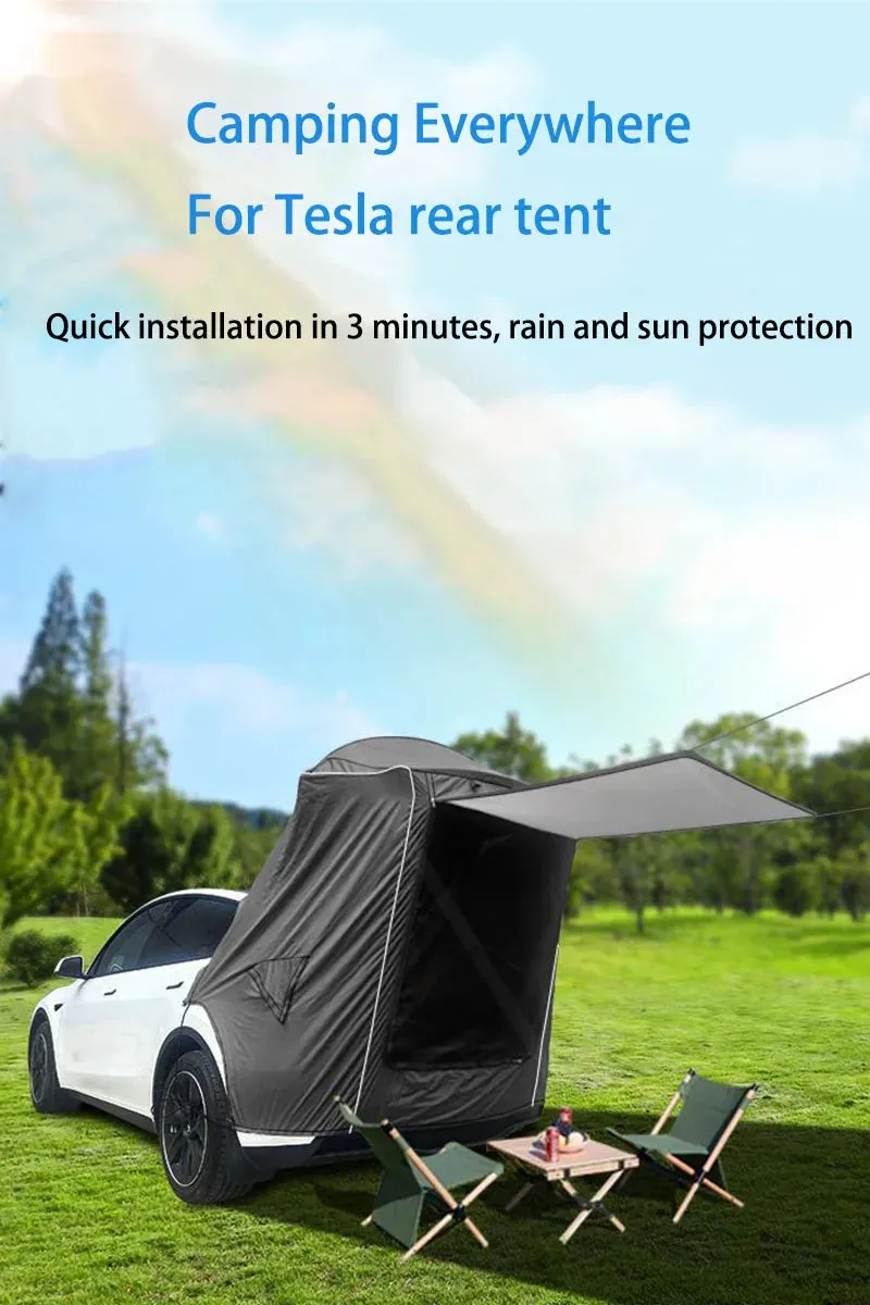 Camping Tent for Tesla Model Y - Tailgate Shade Awning Tent