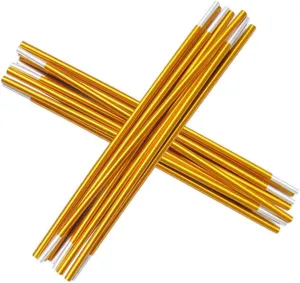 Camping Tent Pole Replacement Kit 2pcs Aluminum Alloy Poles 8.5mm 3.6m Perfect for Double Tent