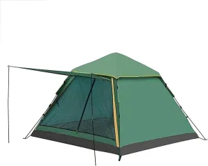 Camping Tent Tent,Camping Family Tent Easy Set Up Lightweight Backpack Tent Hiking and Mountain Trips Color:Green,Size:225x225x155cm