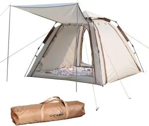 Camping Tent,Outdoor Beach Tent,Outdoor Hiking and Exploration,Beach Camping,Family Camping with Canopy for Multiple Purposes, Waterproof Fabric, Suitable for 2-3 People