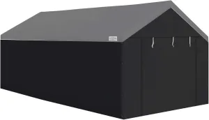 Canopy Sidewalls Only for Carport, Car Garage Tent & Shed, Domain, 10 x 20 Ft, Black