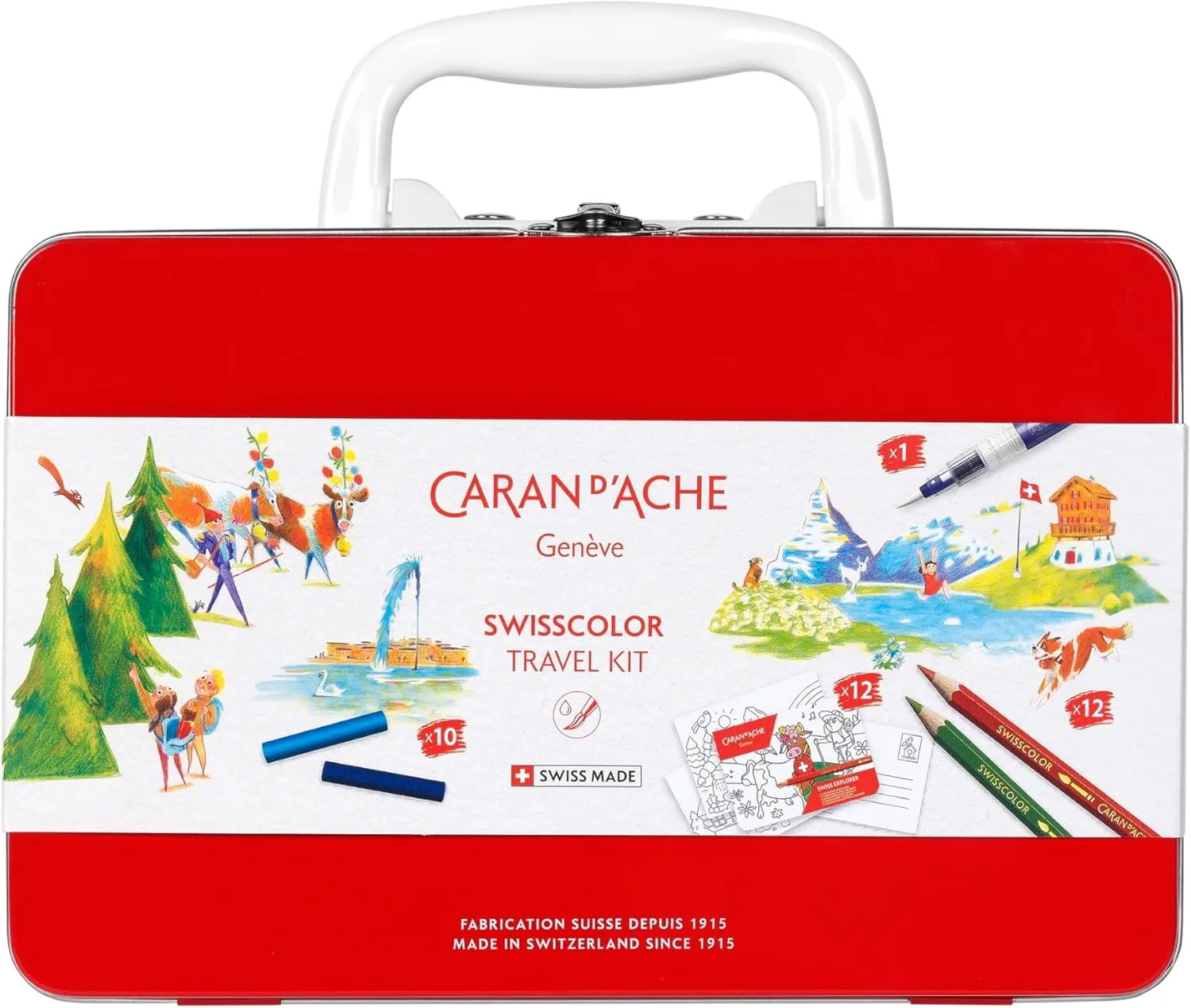 Caran D'Ache Travel Kit, Swiss Color, 3000-223