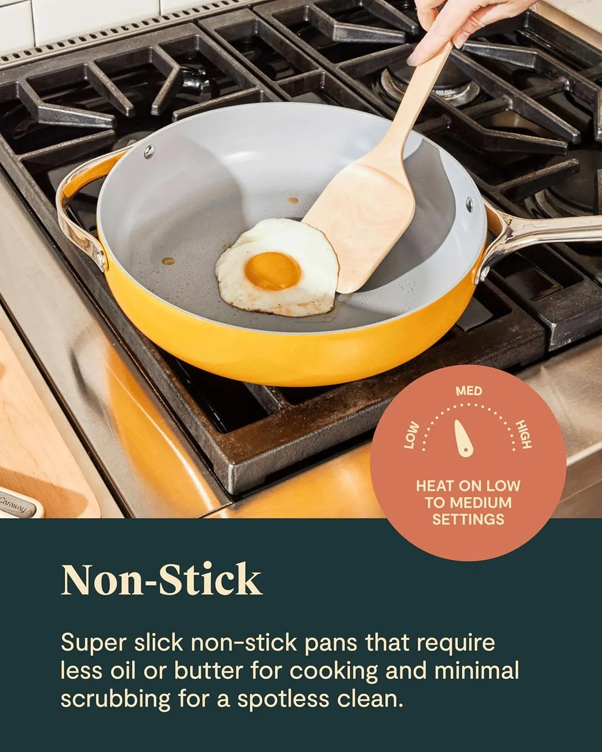 Caraway Nonstick Ceramic Cookware Set (12 Piece) Pots, Pans, Lids and Kitchen Storage - Non Toxic - Oven Safe & Compatible with All Stovetops - White