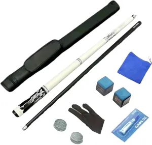 Carbon Fiber Pool Cue Stick 10mm/11.5mm/13mm,Low Deflection Pool Stick, Professional Cue Stick with Case