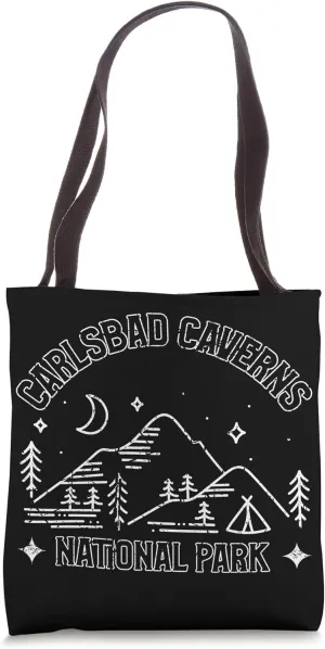 Carlsbad Caverns National Park Explore Adventure Camp Tent Tote Bag