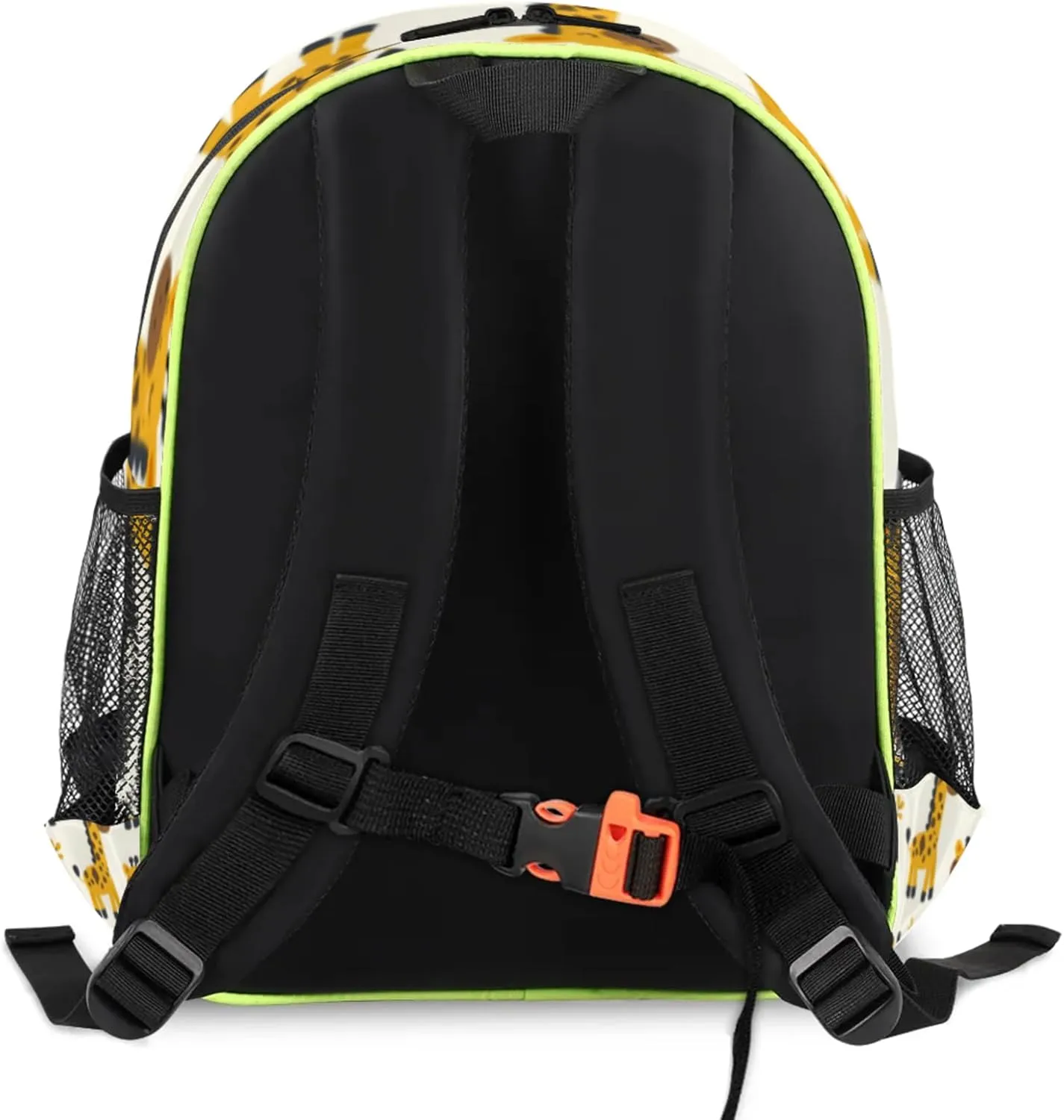 Cartoon Giraffes Custom Backpack with Name Cute Personalized Small Shoulder Bag Waterproof Travel Casual Backpack with Chest Strap 14.2in