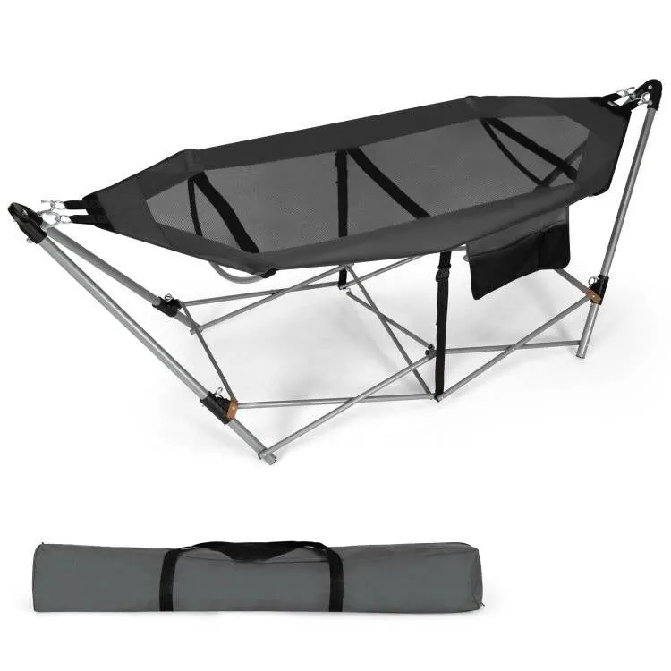 Case Stand with Camping Carry Hammock Customer-friendly and Portable Huge offer Grey Foldable