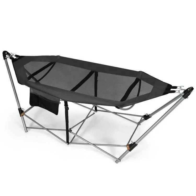 Case Stand with Camping Carry Hammock Customer-friendly and Portable Huge offer Grey Foldable