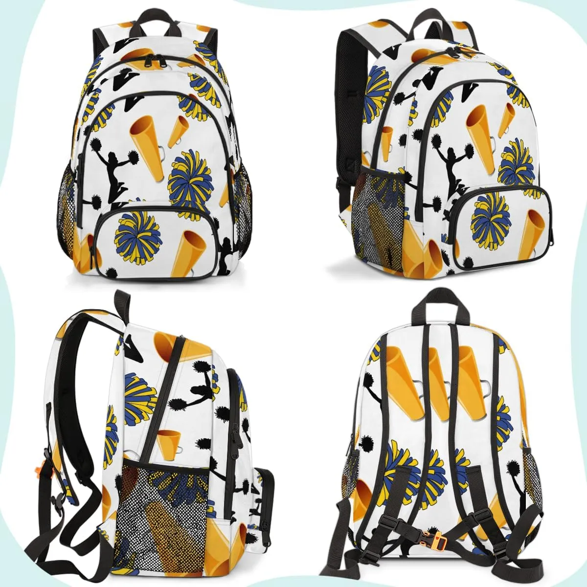 Cheerleader Carry on Travel Backpack for Women Men Water resistant Lightweight Rucksack Backpack for Weekender Casual Work Hiking Cheer Purple