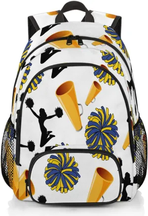 Cheerleader Carry on Travel Backpack for Women Men Water resistant Lightweight Rucksack Backpack for Weekender Casual Work Hiking Cheer Purple
